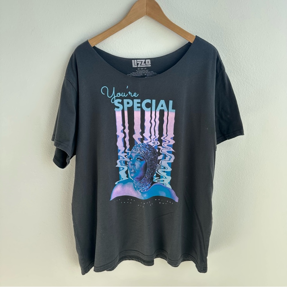Lizzo You're Special off-the-shoulder tee